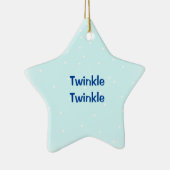 Twinkle Twinkle Little star with Name Ceramic Orna セラミックオーナメント (右)
