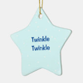 Twinkle Twinkle Little star with Name Ceramic Orna セラミックオーナメント (左)