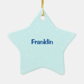 Twinkle Twinkle Little star with Name Ceramic Orna セラミックオーナメント (裏面)