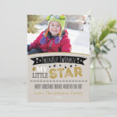 Twinkle Twinkle My Little Star PhotoChristmas Card シーズンカード (スタンド正面)