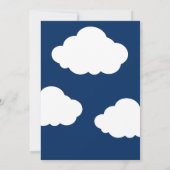 Twinkle Twinkle OneDerfulボーイファースト誕生日 招待状 (裏面)