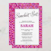 Twinkling Starsベビー名前付け/シンチャットこうもり招待状 招待状 (正面/裏面)