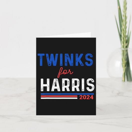 Twinks For Kamala Harris カード (正面)