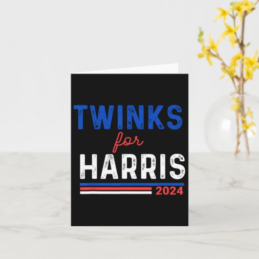 Twinks For Kamala Harris カード (黄色い花)