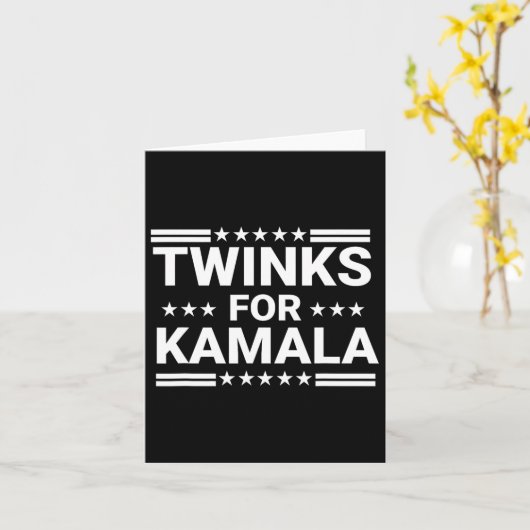 Twinks For Kamala Harris 1 カード (黄色い花)