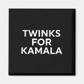 Twinks For Kamala - Harris 2024 マグネット (正面)