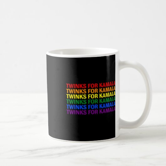 Twinks For Kamala Harris LgbtqプライドゲイレズR コーヒーマグカップ (右)