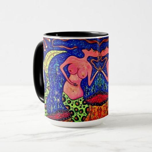 Twinning Mermaid Mug マグカップ (正面左)