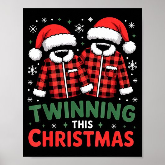 Twinning This Christmas Matching Family Holiday  ポスター (正面)