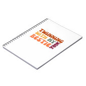 Twinning With My Work Bestie - おもしろい Co-worker Mat ノートブック (左側)