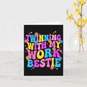 Twinning With My Work Ie Srit Week Friend Twin カード (黄色い花)