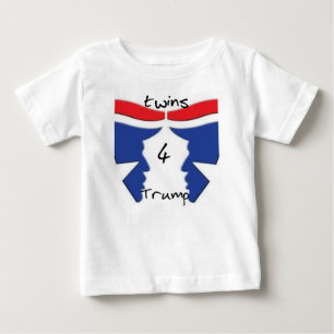 Twins4Trumpの子供のワイシャツ ベビーTシャツ