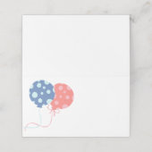 Twins Baby Shower Party プレイスカード (外部開封)