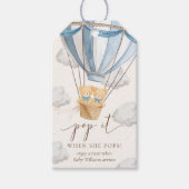 Twins Bearly Wait Teddy Bear Pop It When She Pops ギフトタグ (正面)