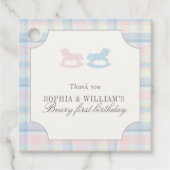 Twins Beary First Birthday フェイバータグ (正面)