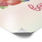 Twins Berry First 1st Birthday Party Poster フォトプリント (角)