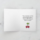 Twins cherry girls カード (内部)