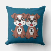 Twins dog クッション (正面)