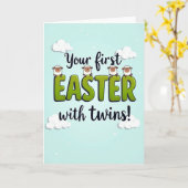 Twins First Easter Celebration Card カード (黄色い花)