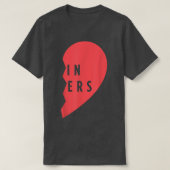 Twins Gift - Twin Sisters Heart Matching Shirt Set Tシャツ (デザイン正面)