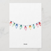 Twins Holiday Lights Baby Shower Invitation 招待状 (裏面)