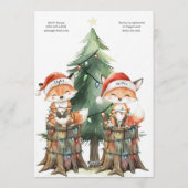Twins Holiday Lights Baby Shower Invitation 招待状 (裏面)