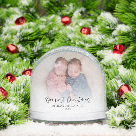 Twins Our First Christmas 2 Photos Script Baby