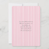 Twins Teddy Bear Baby Shower Girl Invitation 招待状 (裏面)