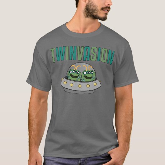 TWINVASIONのエイリアンの双生児 Tシャツ (正面)