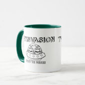 TWINVASION "それらはここにあります! " マグカップ (正面左)