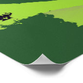 Twirl Meグリーンパターン ポスター (角)