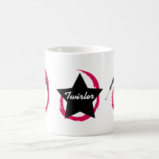 TWIRLERの渦巻PINK/BLACK コーヒーマグカップ