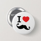 twirly Iハートの髭 缶バッジ (正面&裏面)