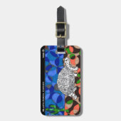 TWISの荷物のラベル: ブレアの動物の角のカメ ラゲッジタグ (正面縦)