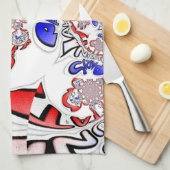 Twist Hakuna Matataフランスの：カルチュラルユニークブレンド キッチンタオル (四つ折り)