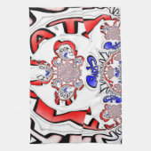 Twist Hakuna Matataフランスの：カルチュラルユニークブレンド キッチンタオル (縦)