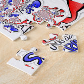 Twist Hakuna Matataフランスの:カルチュラルユニークブレンド ジグソーパズル (側面)