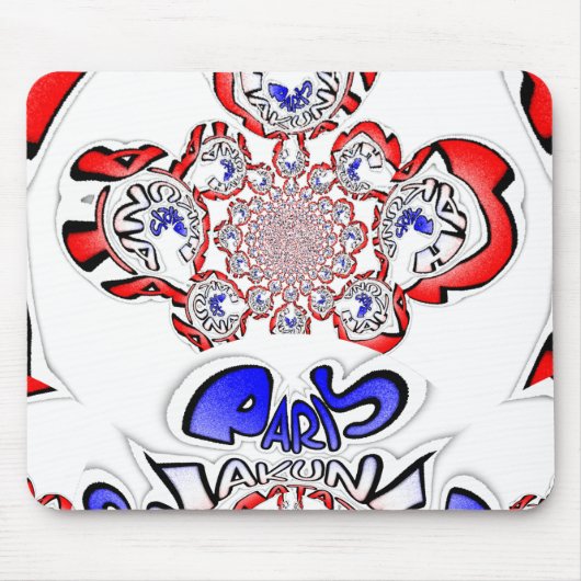 Twist Hakuna Matataフランスの：カルチュラルユニークブレンド マウスパッド (正面)