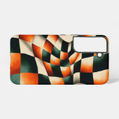 Twist Phone自然ケースのチェック Samsung Galaxyケース (裏面横)