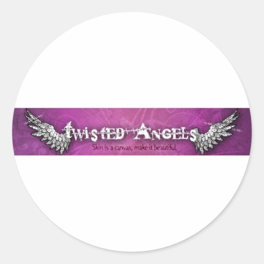 Twisted Angelsロゴスタンプ ラウンドシール (正面)