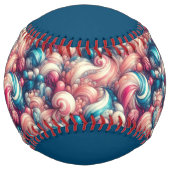 Twisted Cotton Candy (personalize) ソフトボール (正面)