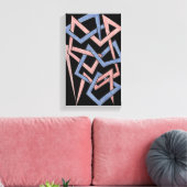 Twisted Hues Canvas キャンバスプリント (インサイチュ (リビング))