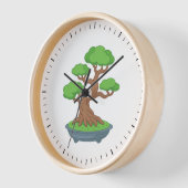 Twisted Japanese Bonsai Tree 壁時計 (傾斜)