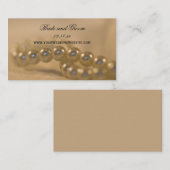 Twisted Pearlsの結婚Webサイトカード エンクロージャーカード (正面/裏面)