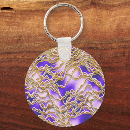 Twisted ropes pattern キーホルダー (正面)