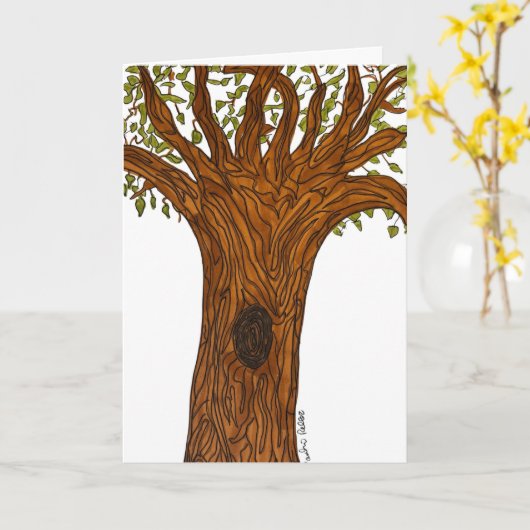 Twisted Tree  カード (黄色い花)