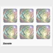 Twisted Tree Path & Quote スクエアシール (シート)