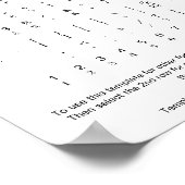 Twister Font Glyph Character Sheet ポスター (角)