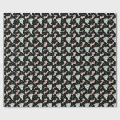 Twisters Tornado Gift Wrapping Paper - Black ラッピングペーパー (フラット)