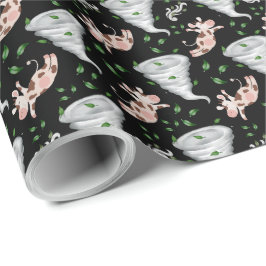 Twisters Tornado Gift Wrapping Paper - Black ラッピングペーパー